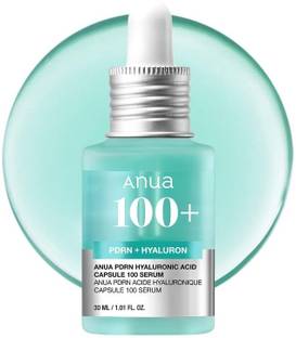 ANUA PDRN Hyaluronic Acid Capsule 100 Serum, Radiant Face Serum, Hyaluronic Acid, Hydration, Moisture Plumping effect, Natural color, Fragrance free, Korean Skincare, 30ml / 1.01 fl. oz