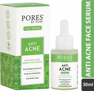 PORES BE PURE Anti Acne Face Serum | Treats Acne & Pimples, Spot Treatment & Remove Blackheads