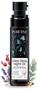 puretive Deep Sleep Night Oil | Promotes a Good Night's Rest | Softens & Nourishes Skin | Pure Oil for Bedtime Anxiety Relief