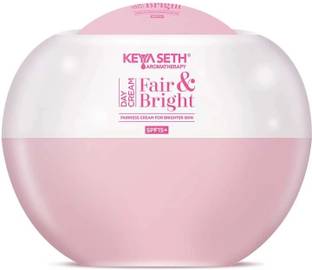 KEYA SETH AROMATHERAPY Fair&Bright Day Cream Skin Whitening Brightening Nourishing natural & Anti Spot Fairness Moisturizer SPF 15 Enriched with Pure Essential Oil.