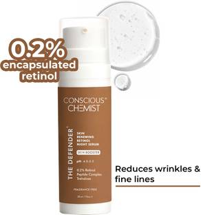 Conscious Chemist 0.2% Retinol Face Serum | Anti-Aging, Wrinkle Reducer | Peptides & Cica