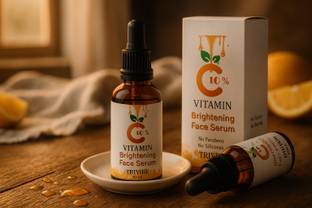 TRIVIBE Vitamin C Serum for Face Brightening, Anti Aging & Dark Spot Removal