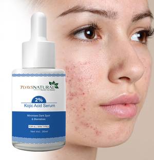 7days natural 2% Kojic Acid Face Serum with Niacinamide for Dark Spots Pigmentation