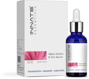 INNATE Alpha Arbutin & Zinc Face Serum for Dark Spot, Blemishes, Pigmentation