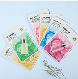 Mooyam KOREAN GLASS SKIN FACE SHEET MASK PACK OF 6