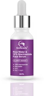 GoReady Rice Water with 10% Niacinamide Face Serum for Acne Marks | Clear & Bright Skin