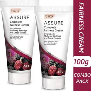 ASSURE COMPLETE FAIRNESS CREAM ENRICHED WITH MULBERRY, SAXIFRAGA AND GRAPE EXTRACTS COMBO
