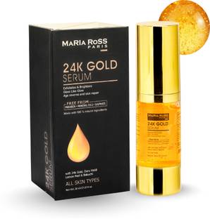 Maria Ross 24K Gold Serum for Exfoliating and Brightining Skin with Anti aging effect