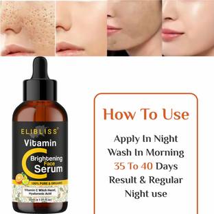 ELIBLISS Vitamin C Face Serum Fades Dark Spots | Glowing Skin | Dermatological Tested