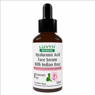 LUVYH Hyaluronic Acid Face Serum For Radiant, Glowing Skin (Fragrance & Paraben Free)