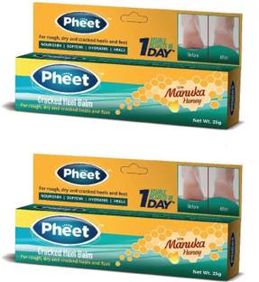 Pheet Foot Care Cream For Rough, Dry and Cracked Heel Repair Cream (2*25gm)