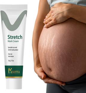 MAXERRA Stretch Marks Removal Cream, Reduce Scar Before & After Pregnancy For Women