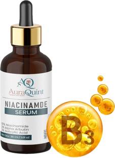 AuraQuint 10% Niacinamide, 3% Alpha Arbutin,2% Salicylic Acid Face Serum | Tackles Acne, Reduces Pores, Brightens Skin & Balances Oil | For Men & Women