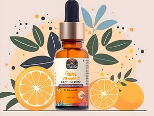 Hiscent Brightening Face Serum with 15% Vitamin C, Ferulic Acid & Kakadu Plum | Suitable for All Skin Types