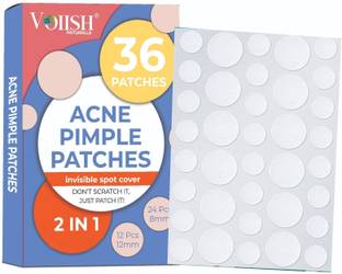 VOIISH Acne Pimple Patch 36 Units Hydrocolloid Waterproof Patches Absorbs Overnight