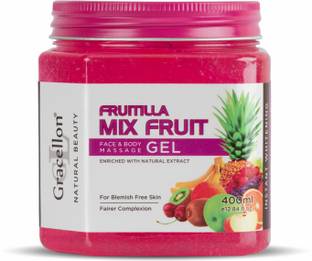 Gracellon Fruitilla Mix Fruit Face & Body Massage Gel | Brighter Complexion