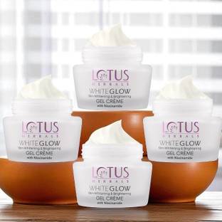 LOTUS HERBALS whiteglow Whitening & Brightening Gel Cream SPF25 /60g (pack of4)