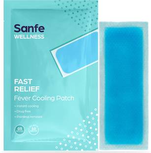 Sanfe Fever Cooling Patch Fast Relief Instant cooling Relief in 10 minutes 3 Patches