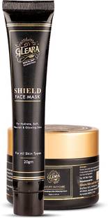 GLEARA Skin Brightening Cream & Peel Off Mask with Kojic Acid & Niacinamide