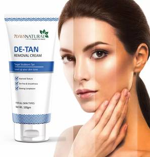 7days natural Daily Moisturising De Tan Cream for Tan Removal with Kojic acid and Clove- For Oil Face and Body