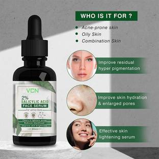 vcn Salicylic Acid Serum 2% for Acne, Blackheads & Open Pores
