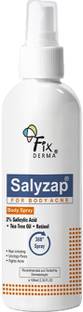 Fixderma 2% Salicylic Acid Salyzap Body Acne Spray For Acne on Back, Shoulders & Chest