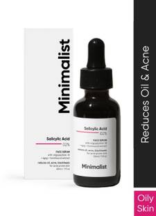 Minimalist 2% Salicylic Acid Serum for Acne, Blackheads & Open Pores - Exfoliating BHA Serum For Oily Skin
