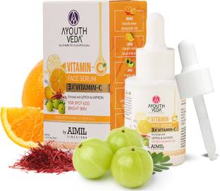 Ayouthveda Vitamin-C Face Serum Enriched With Lemon & Saffron For Spot Less Skin