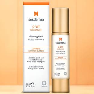 sesderma C-Vit Radiance Glowing Fluid Brightening Moisturizer for Dull Skin