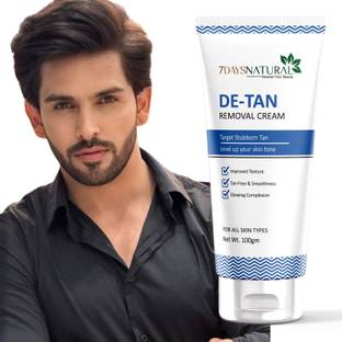 7days natural Restore Glow De-Tan Cream for Tan Removal and Brighter, More Even Skin (100 g) Men & Women