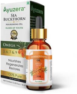 Ayuzera Seabuckthorn Vitamin C Face Serum | Omega 3,6,7, 9 | For Fine Lines, Dark Spots
