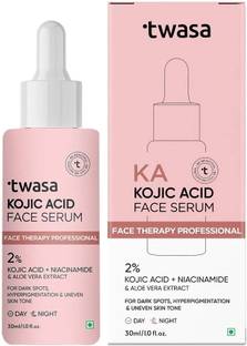 Twasa 2% Kojic Acid Face Serum with Niacinamide For Hyperpigmentation, Uneven Skin Tone & Dark Spots Removal | Anti-Pigmentation Serum For All Skin types