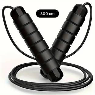 Shopeleven Fast Weight Loss, Fitness Adjustable Foam Handles for Effective Cardio Training Ball Bearing Skipping Rope