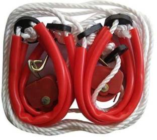 AKHI POCKET GYM ROPE Abdominal Exercise Rope YOGA ROPE fitness rope (Red)new Freestyle Skipping Rope