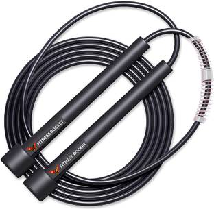 FITNESS ROCKET Neo Skipping Rope Adjustable Pvc Jump Rope Ergonomical Handle Speed Skipping Rope