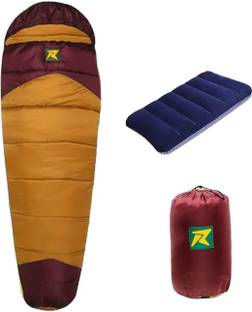 Rocksport Camplite 10°C to 20°C Sleep Bag For Camping and Traveling (Maroon/Brown,1kg) Sleeping Bag