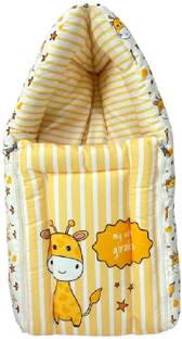 Tiny Tycoon 3 in 1 Sleeping Bag & Carry Nest, Cotton Baby Bedding for New Born & Infant Sleeping Bag