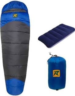 Rocksport Camplite 10°C to 20°C Sleep Bag For Camping and Traveling (Blue/Grey,1kg) Sleeping Bag
