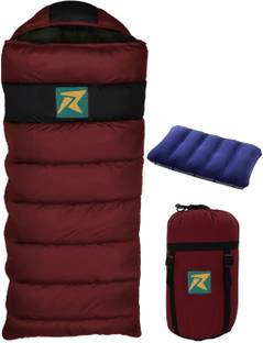 Rocksport Karakoram Rectangular -5°C Degree Reliance Hollow Fibre with Free Air Pillow Sleeping Bag