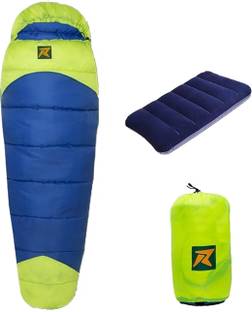 Rocksport Camplite 10°C to 20°C Sleep Bag For Camping and Traveling(Lime Green/Blue,1kg) Sleeping Bag