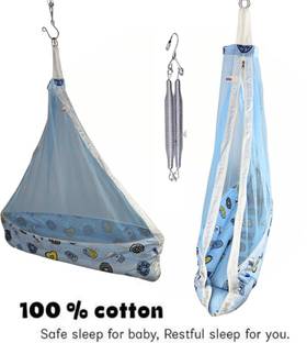 chadu Hanging Swing Cradle with Mosquito Net (0 to 18 Months) Premium quality Sleeping Bag