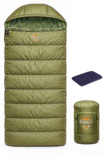 RHINOKraft -10 Degree|Soft Fur Lining |Air Travel Pillow|Soft and Warm Adventure Sleeping Bag