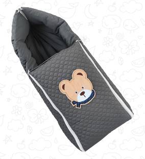 Baby Khazana Carry Nest Teddy Gray Medium Size Standard Bunk