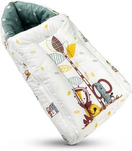 Tinylane 3 in 1 Baby Sleeping Bag & Carry Nest for Newborn, Portable Bamboo Cotton Sleeping Bag