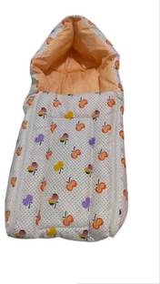 Mastiphotons Newborn Baby's 3 in 1 Cotton Sleeping Bag Cum Baby Bed/Carry Bag/Baby Wrapper Sleeping Bag