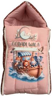 GODADIWALA Baby Sleeping Bag 3in1 Cotton Comfortable For New Born Baby Carry Bag Sleeping Bag