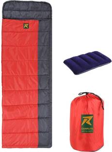 Rocksport Camplite Indoor & Outdoor Temp 8°C to 20°C, 1.1Kg (Grey & Red) Sleeping Bag