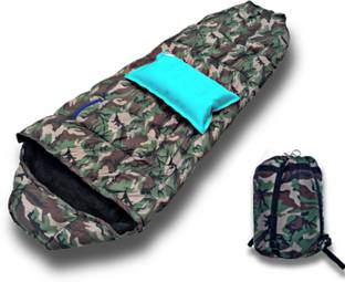 Aim Emporium Adult Ultra Light Mummy Shaped With Air Pillow Army Sleeping Bag