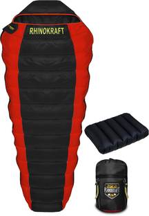 RHINOKraft Bigoty Red Camping, Travelling, Light Weight and Pillow Sleeping Bag