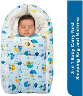 MeeMee 3 in 1 Baby Bed, Carry Nest Mattress, Soft Portable Bassinet for Newborn Infants Sleeping Bag